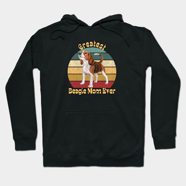 Greatest Beagle Mom Hoodie by TrapperWeasel